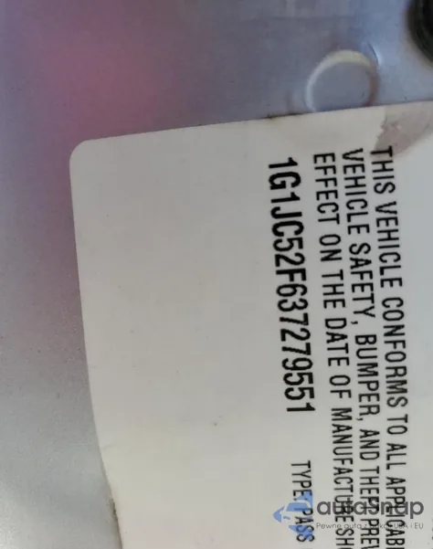 2003 Chevrolet Cavalier from USA, damaged, VIN 1G1JC52F637279551